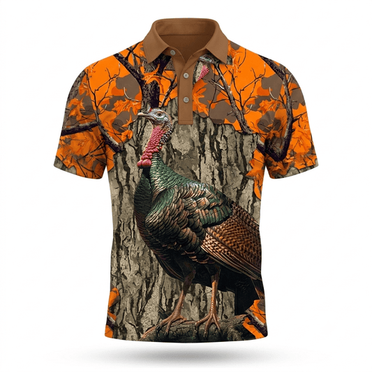 Turkey Hunter Men Polo Shirt