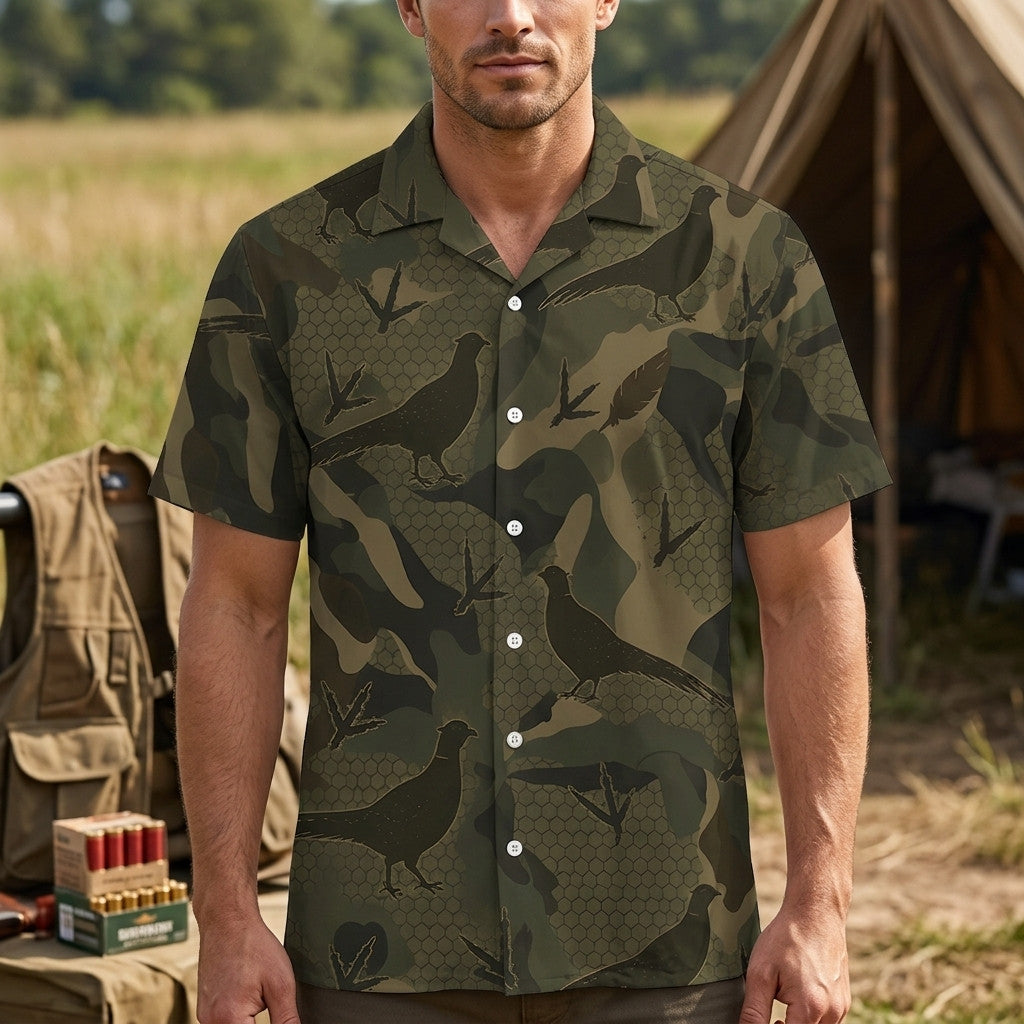 Pheasant Hunting Hawaiian Shirt