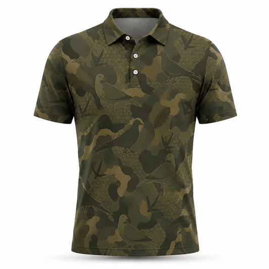 Dove Duck Hunting Men Duck Polo Shirt