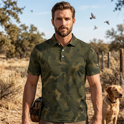 Dove Hunting Men Duck Polo Shirt
