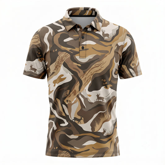 Deer Whitetail Society Collection Hunter Polo Shirt WSP1002