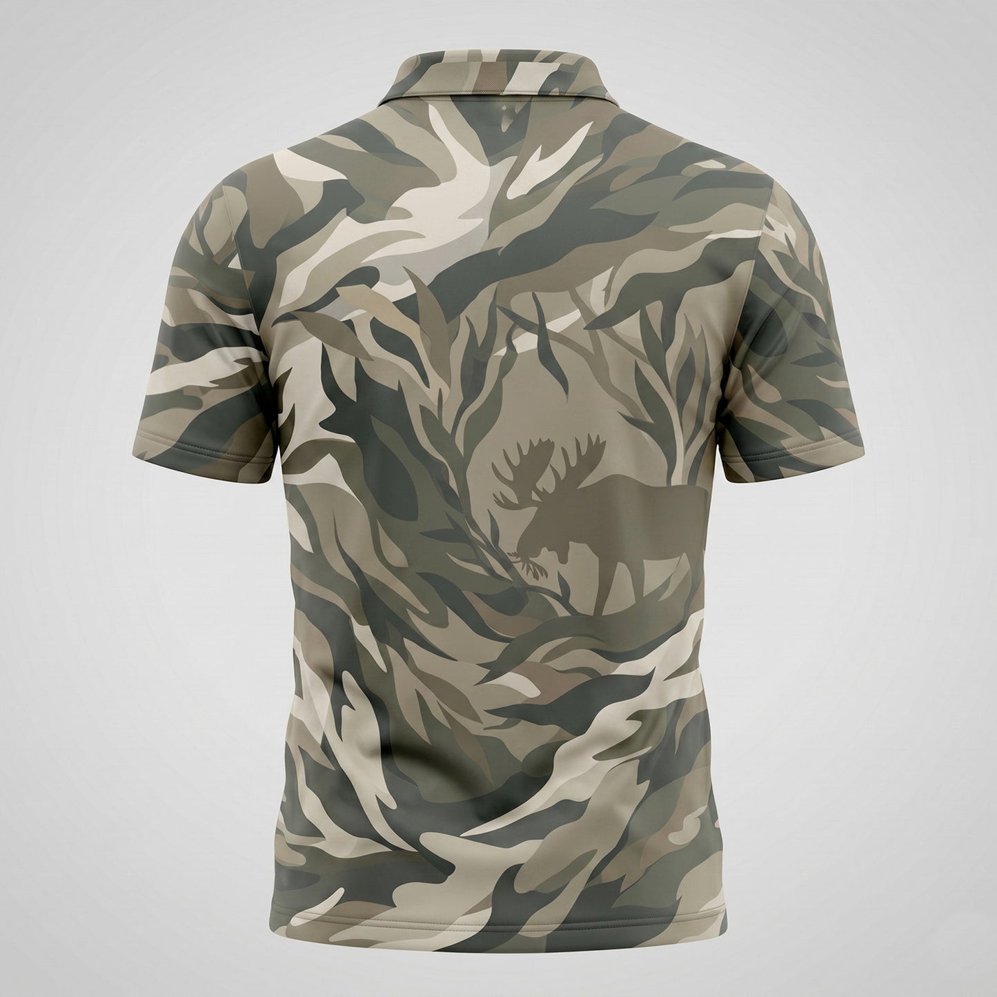 Moose in the Brush Hunting Polo Shirt MHP1002