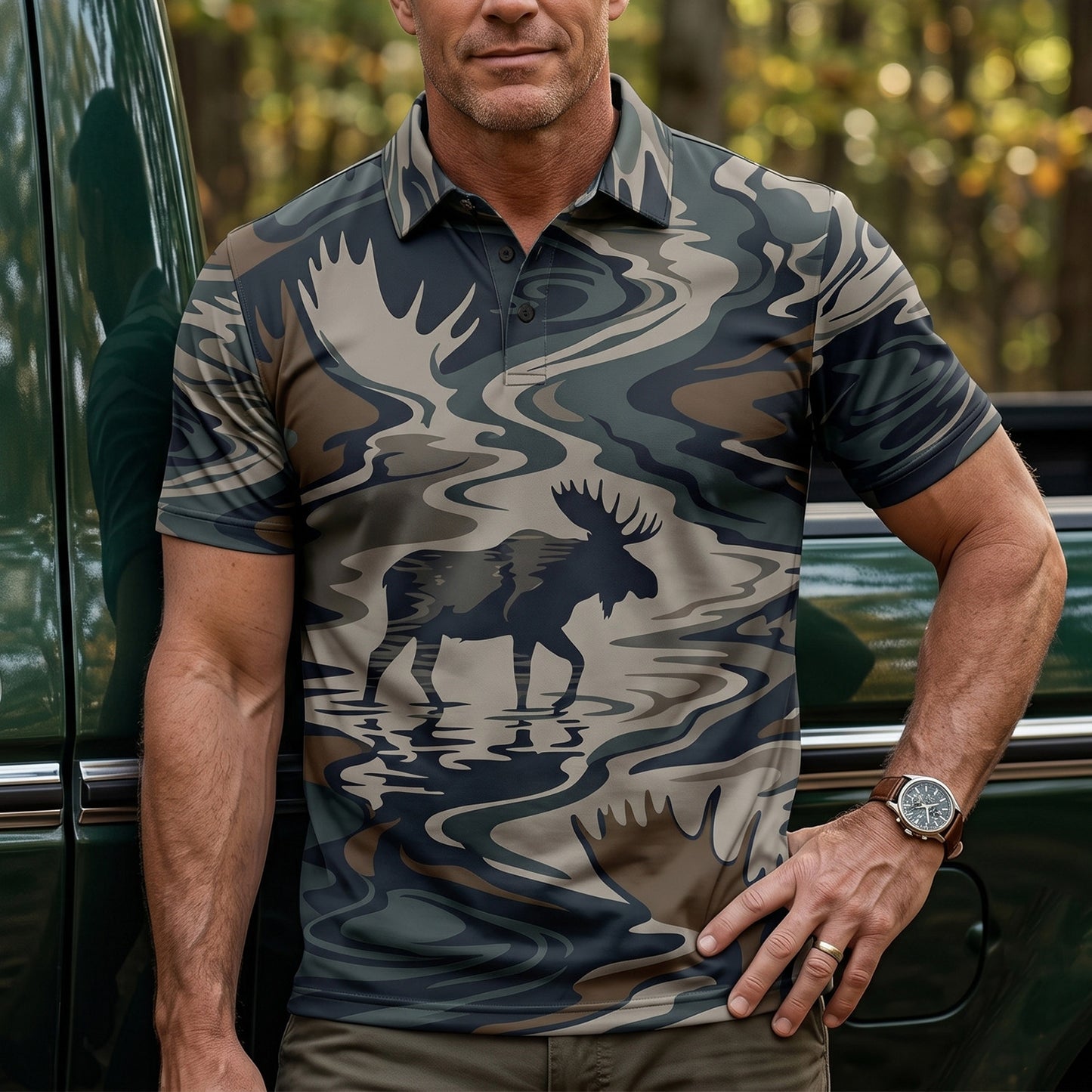 Moose Hunting - Polo Shirt MHP1003