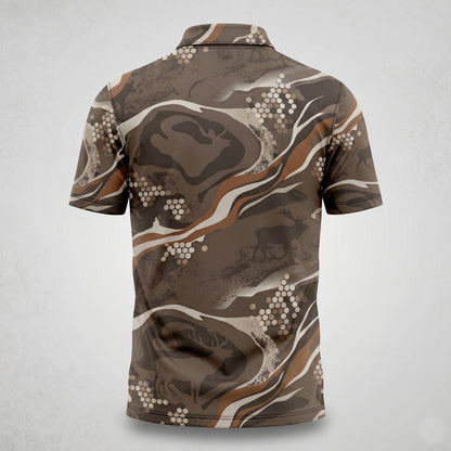 Elk High Country Drift Hunting deer Polo Shirt EHP1007