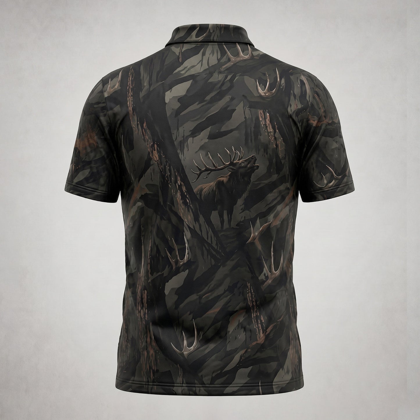 The Timber King Elk Hunting Polo Shirt EHP1009