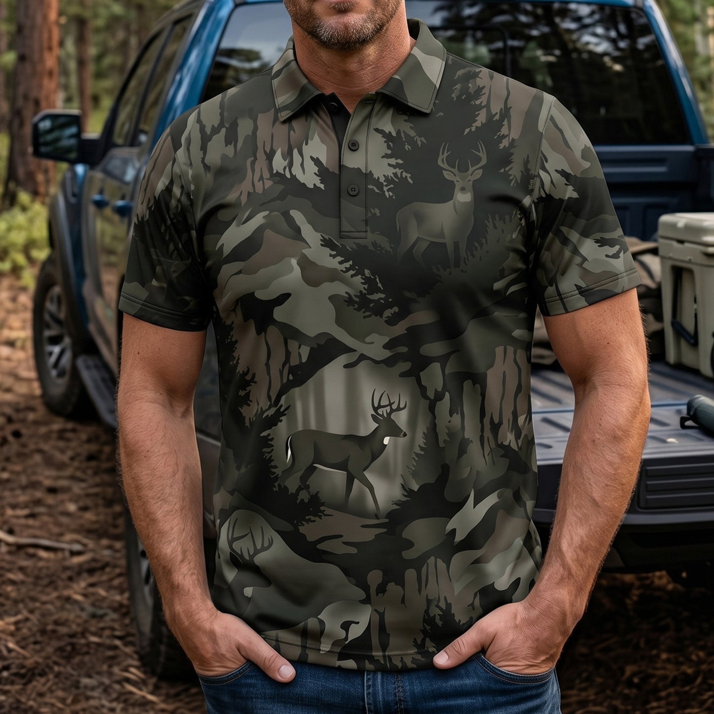 Whitetail Country Collection - Polo Shirt WDP1002
