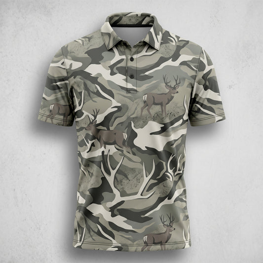Mule Deer Hunting - Polo Shirt MDHP1001