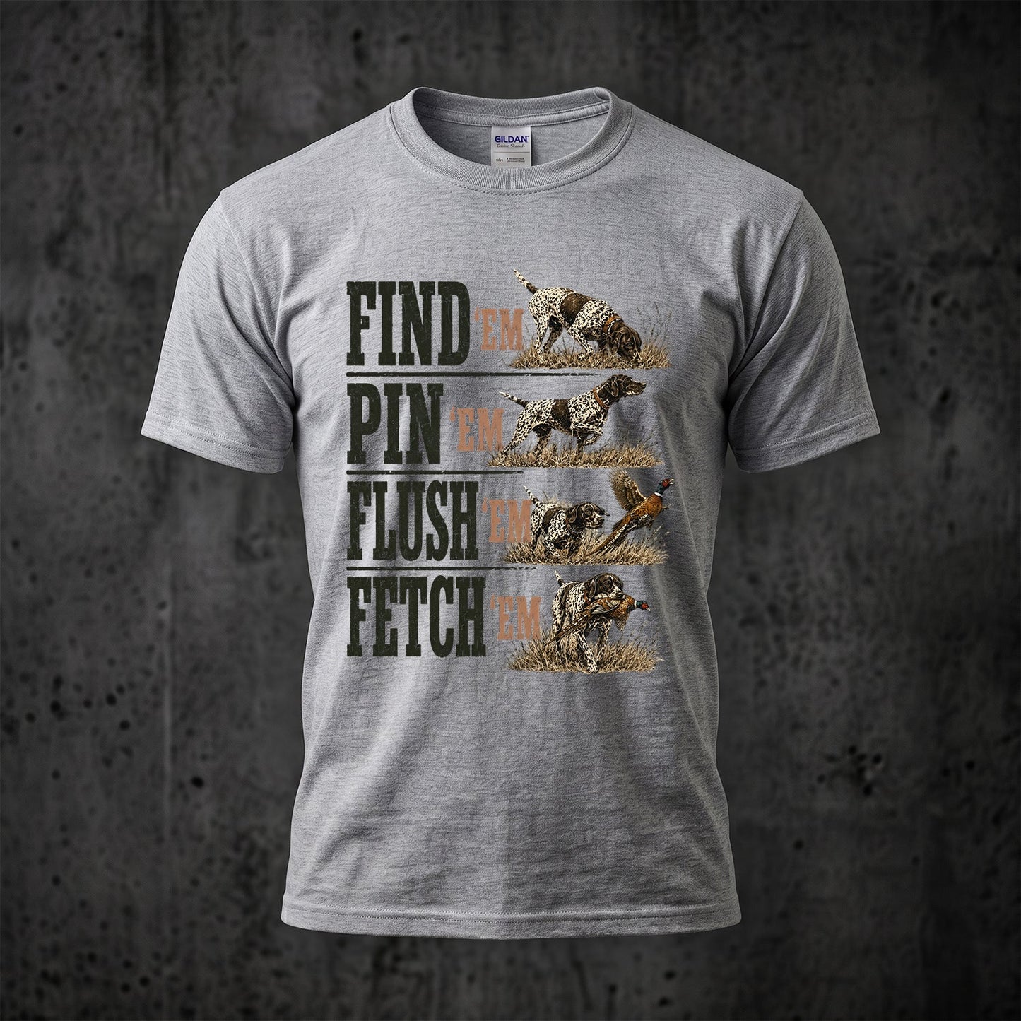 Upland Pheasant Hunting - Outdoor Cotton T-Shirt PHCT1013