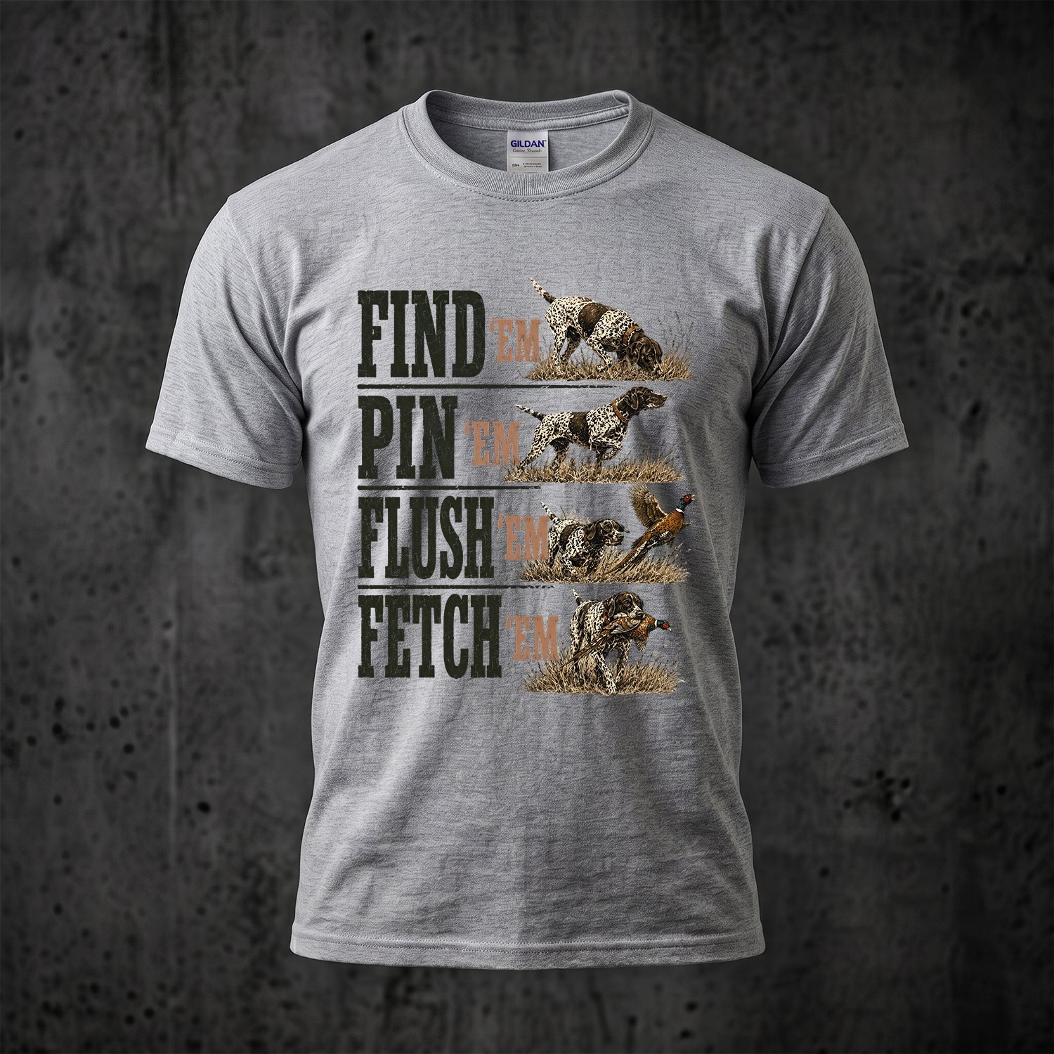 Upland Pheasant Hunting - Outdoor Cotton T-Shirt PHCT1013
