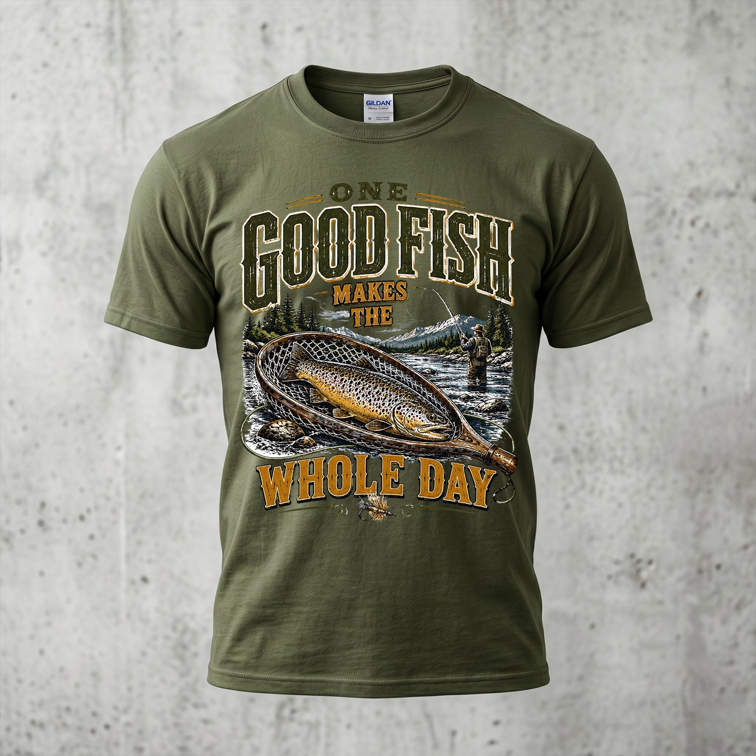 Fly Fishing - Outdoor Cotton T-Shirt FFCT1003