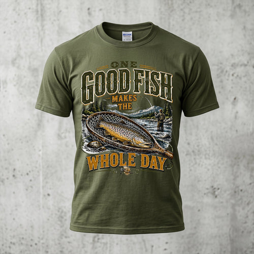 Fly Fishing - Outdoor Cotton T-Shirt FFCT1003