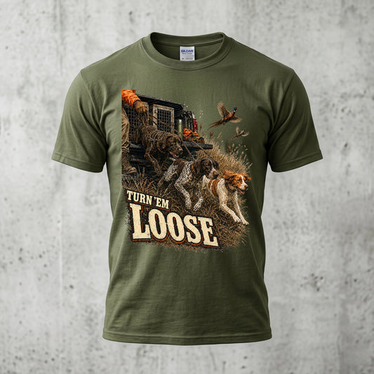 Upland Pheasant Hunting - Outdoor Cotton T-Shirt PHCT1021