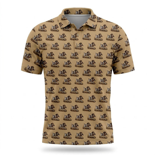 Pheasant Hunting with GSP Dog Pattern Hawaiian Shirt