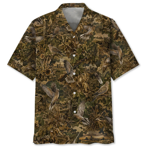 Dove Hunter Camo Hawaiint Shirt DVC009