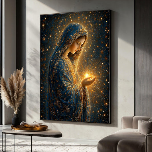 Radiant Virgin Mary Canvas Wall Art