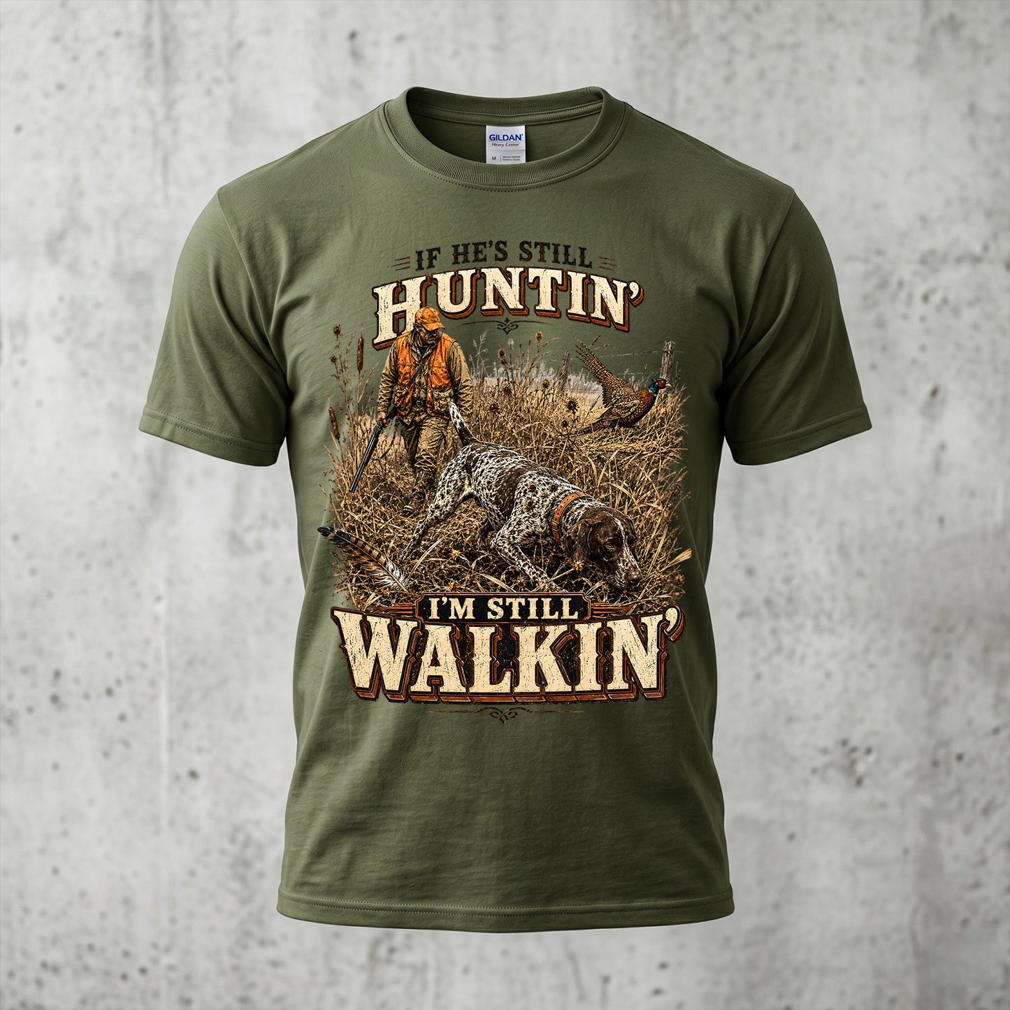 Upland Pheasant Hunting - Outdoor Cotton T-Shirt PHCT1030