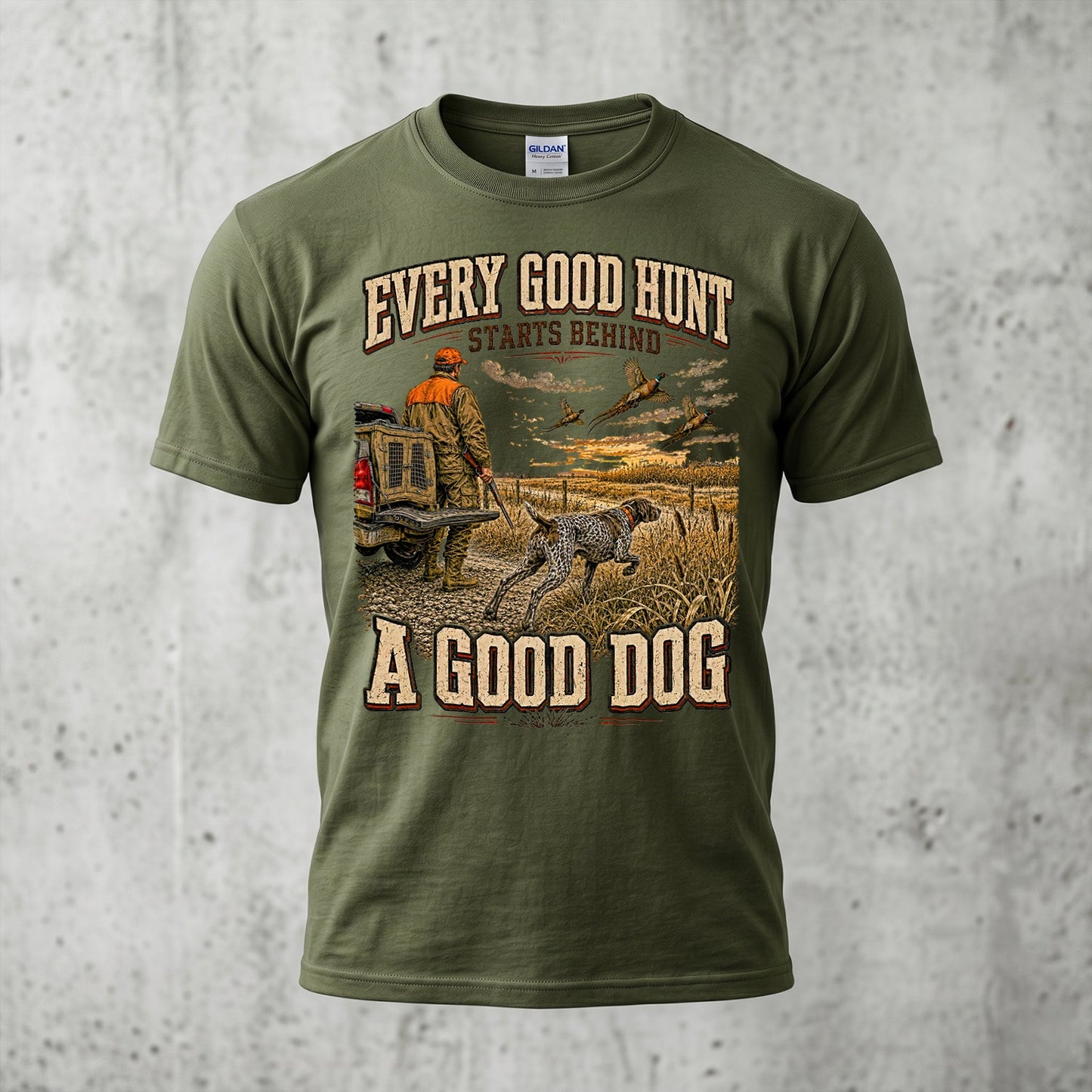 Upland Pheasant Hunting - Outdoor Cotton T-Shirt PHCT1037