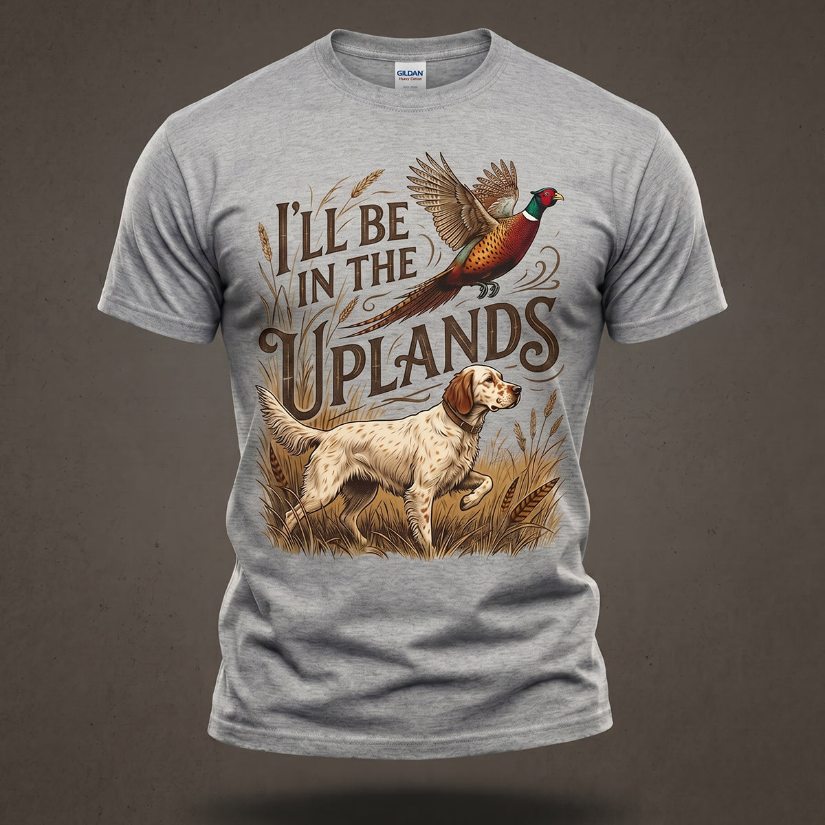 Upland Pheasant Hunting - Outdoor Cotton T-Shirt PHCT1003