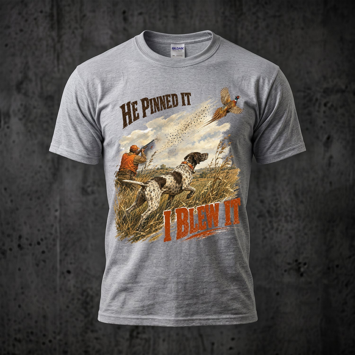 Upland Pheasant Hunting - Outdoor Cotton T-Shirt PHCT1014