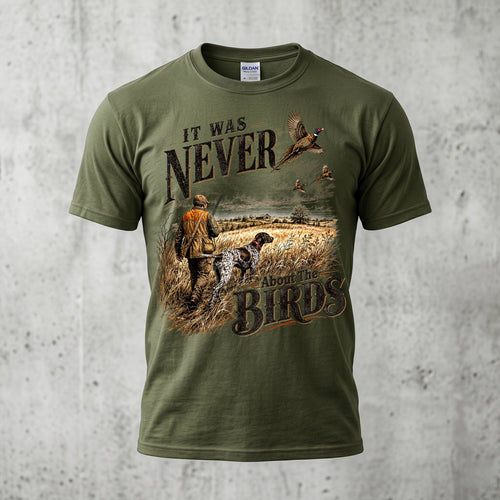 Upland Pheasant Hunting - Outdoor Cotton T-Shirt PHCT1032