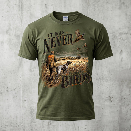 Upland Pheasant Hunting - Outdoor Cotton T-Shirt PHCT1032