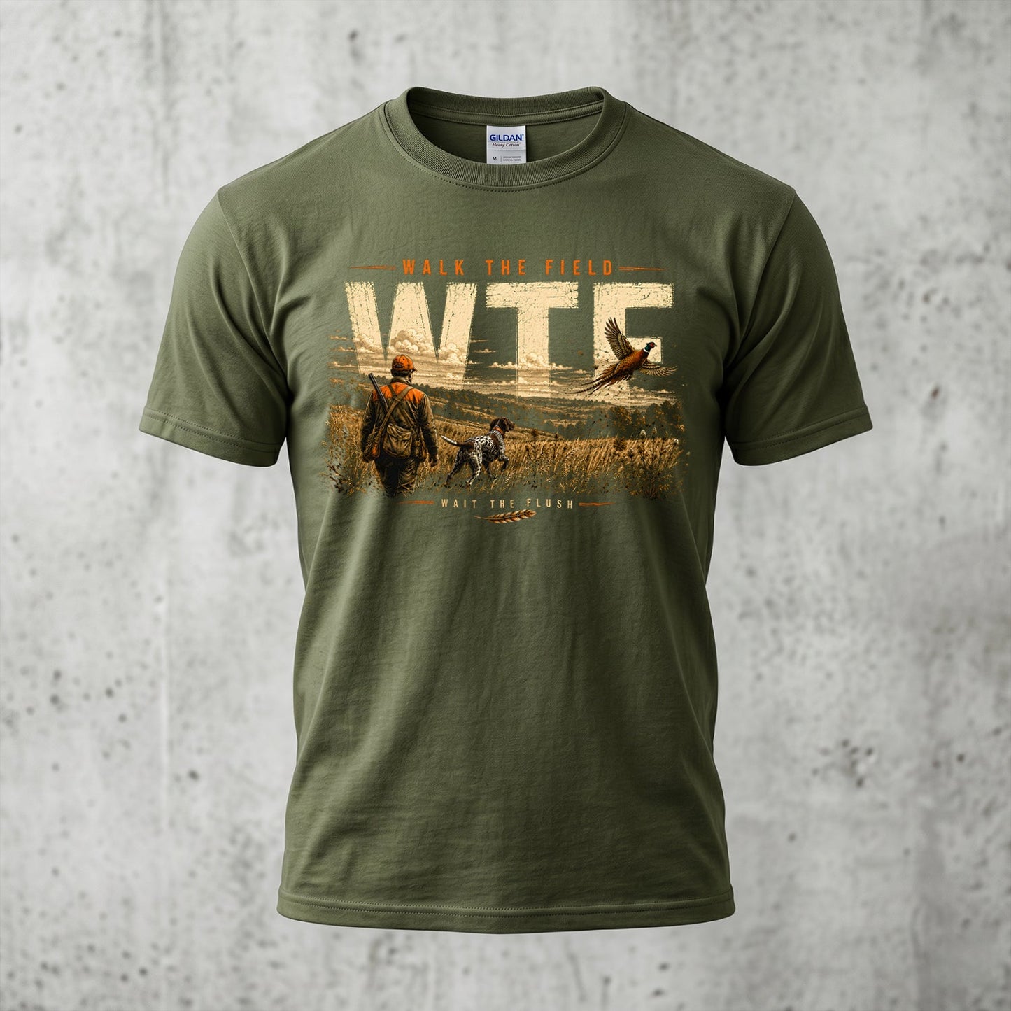 Upland Pheasant Hunting - Outdoor Cotton T-Shirt PHCT1059