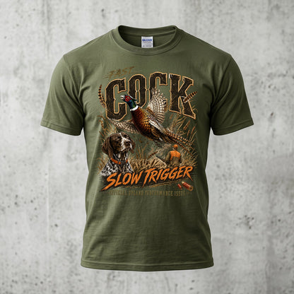 Upland Pheasant Hunting - Outdoor Cotton T-Shirt PHCT1058