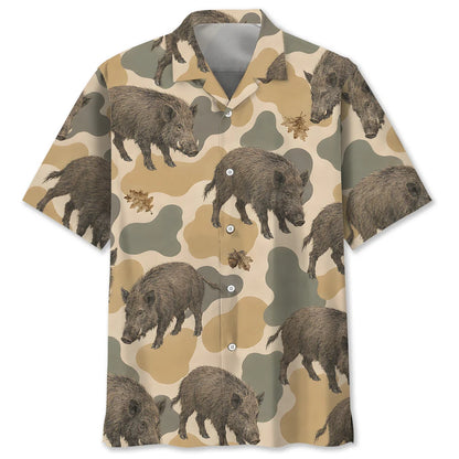 Feral Boar Camouflage Polo Shirt VCE1018
