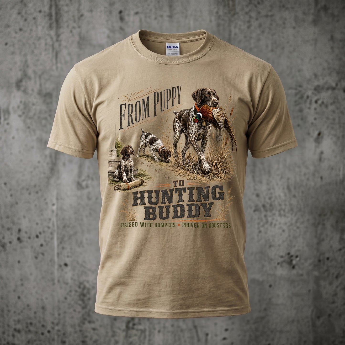 Upland Pheasant Hunting - Outdoor Cotton T-Shirt PHCT1047