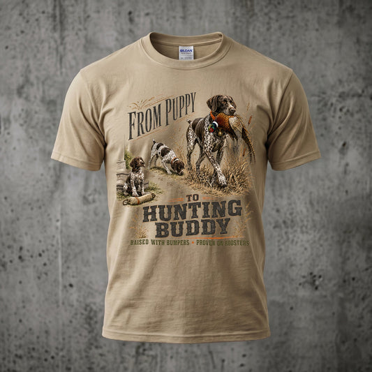 Upland Pheasant Hunting - Outdoor Cotton T-Shirt PHCT1047