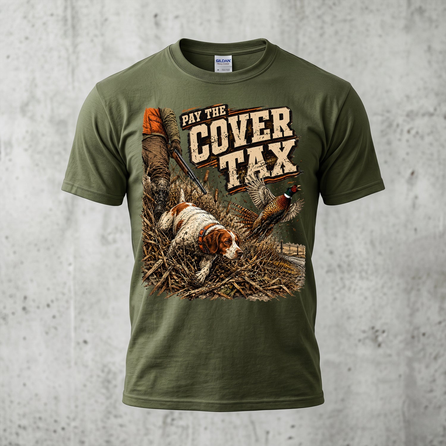 Upland Pheasant Hunting - Outdoor Cotton T-Shirt PHCT1038