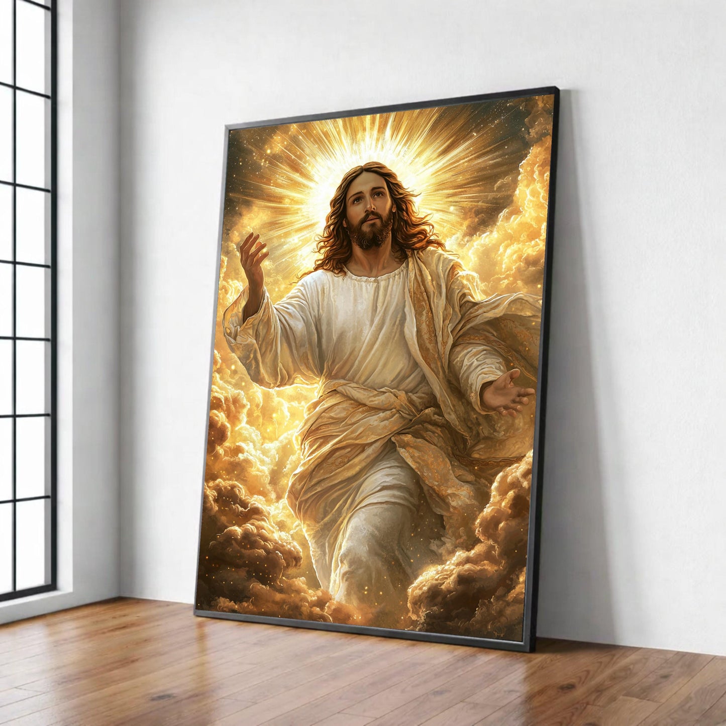 Radiant Ascension Jesus Canvas Art