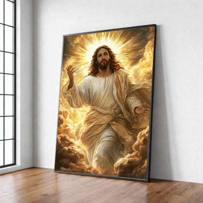 Radiant Ascension Jesus Canvas Art