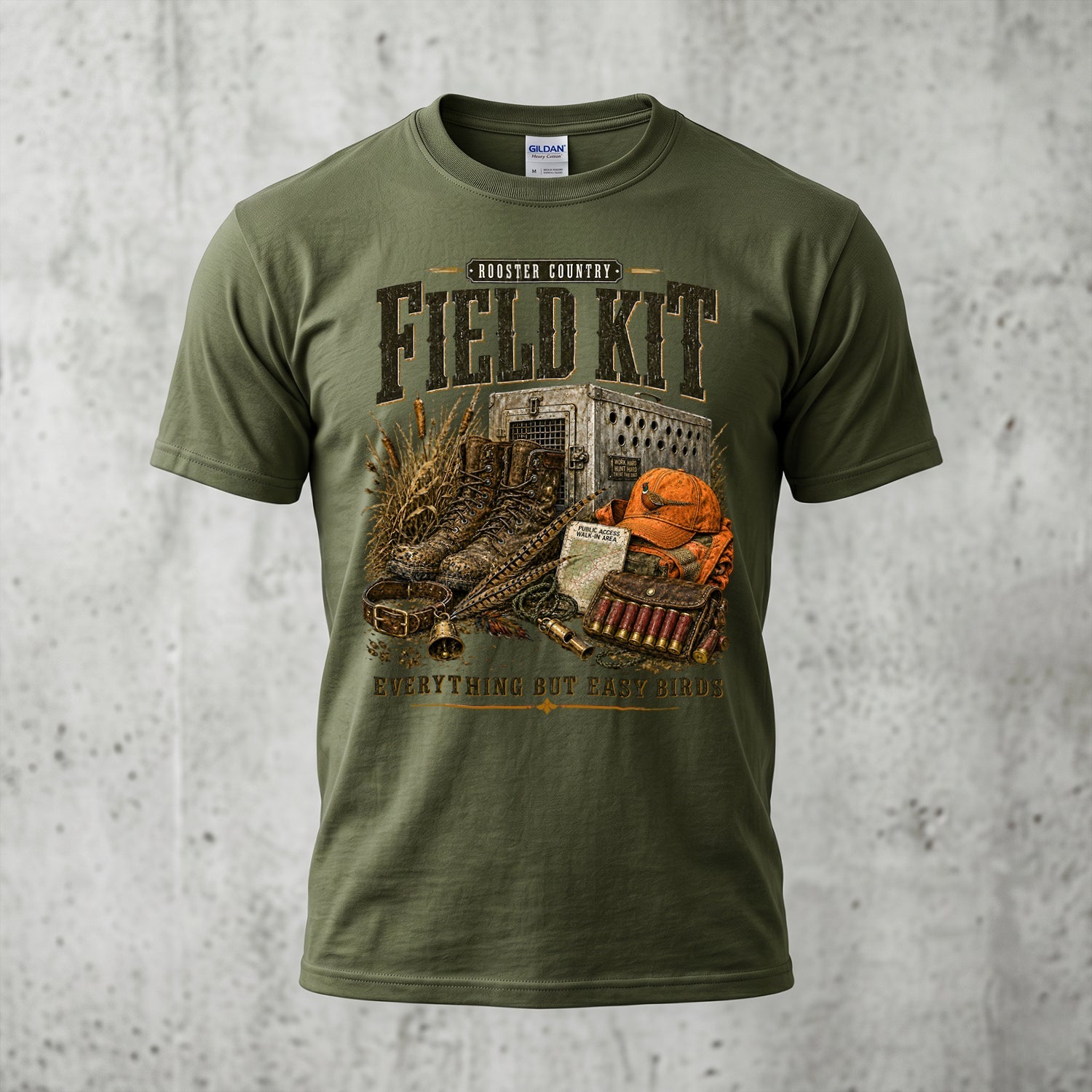 Upland Pheasant Hunting - Outdoor Cotton T-Shirt PHCT1051