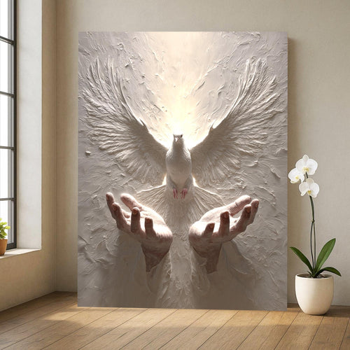 Holy Spirit Dove Canvas – Christian Wall Art & Faith Decor