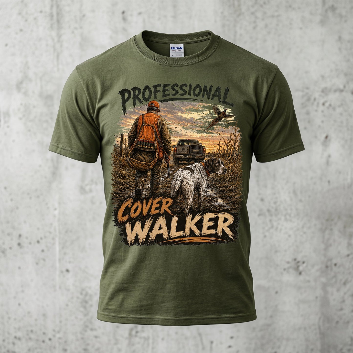 Upland Pheasant Hunting - Outdoor Cotton T-Shirt PHCT1031