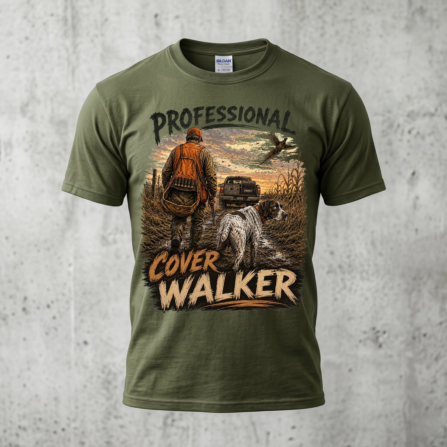 Upland Pheasant Hunting - Outdoor Cotton T-Shirt PHCT1031