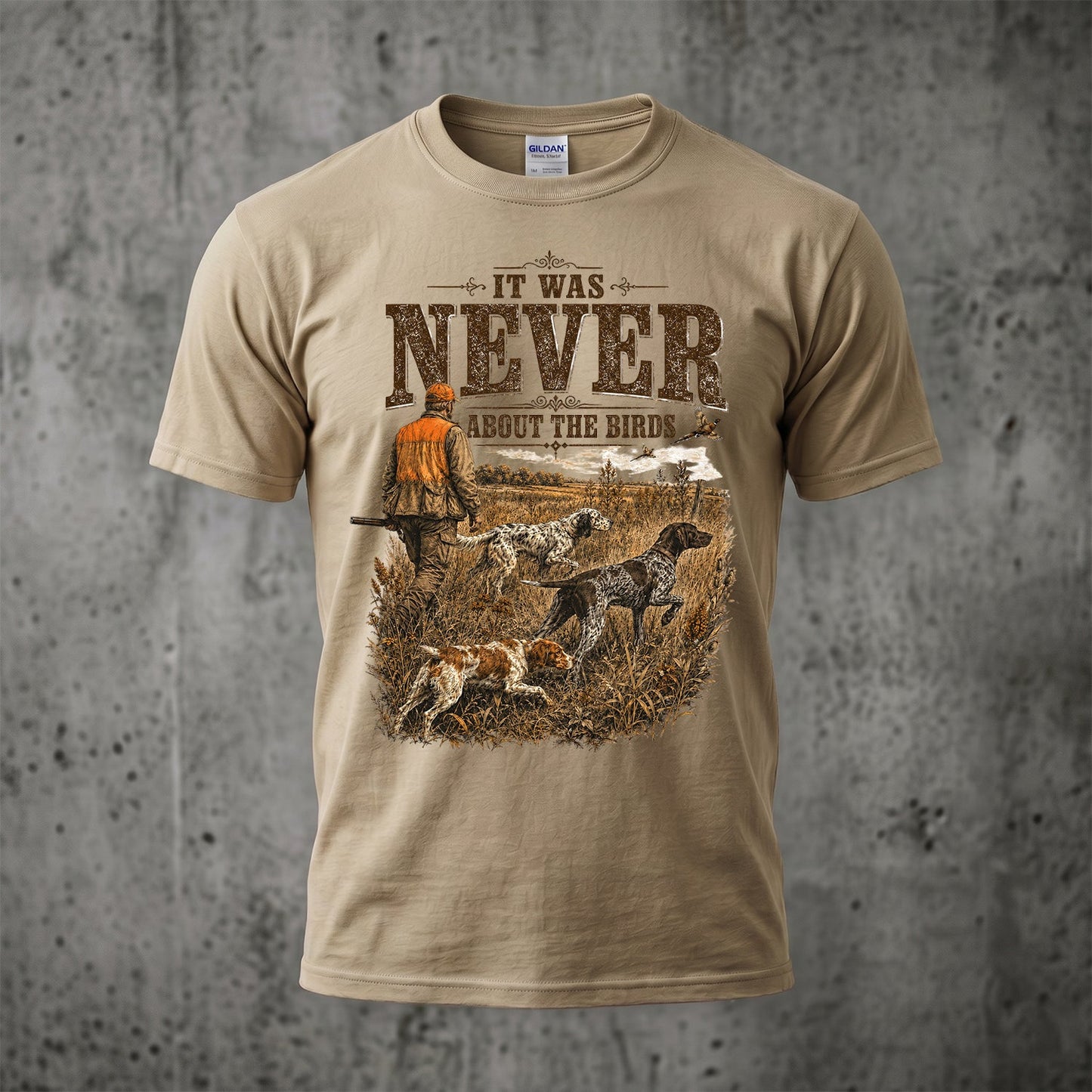 Upland Pheasant Hunting - Outdoor Cotton T-Shirt PHCT1022
