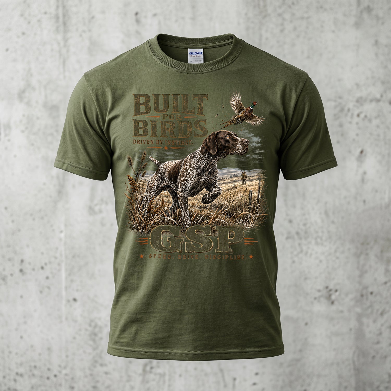 Upland Pheasant Hunting - Outdoor Cotton T-Shirt PHCT1046