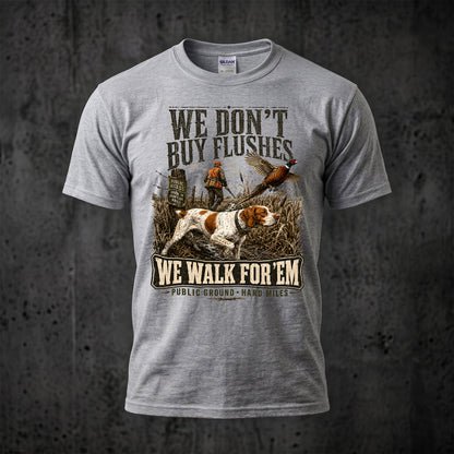 Upland Pheasant Hunting - Outdoor Cotton T-Shirt PHCT1050