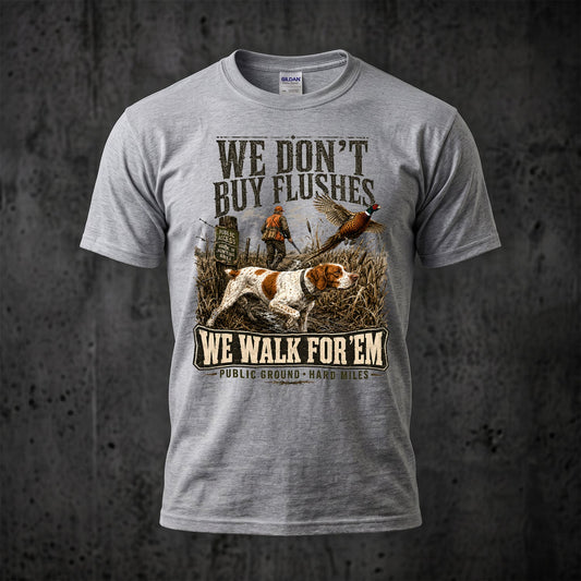 Upland Pheasant Hunting - Outdoor Cotton T-Shirt PHCT1050