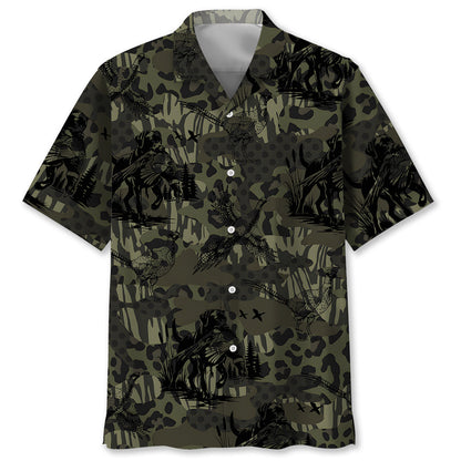 Camouflage Pheasant Hunting Hawaiian Shirt