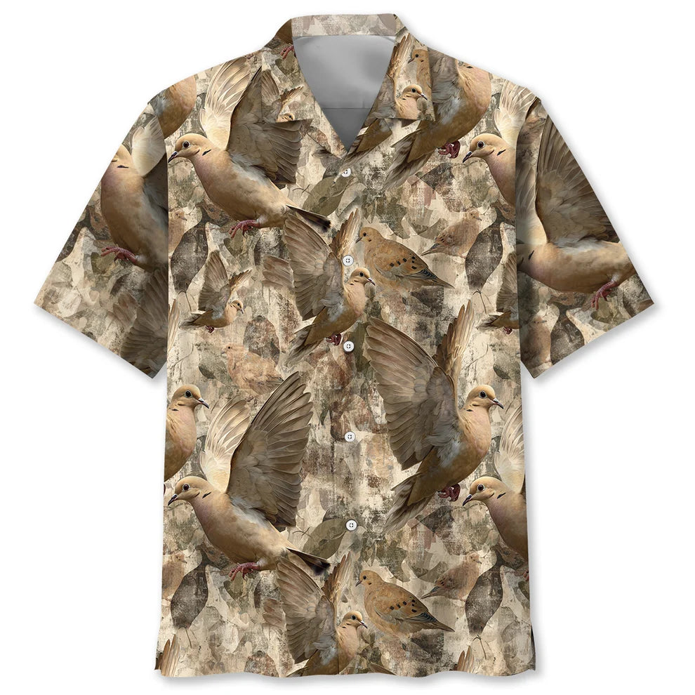 Backwoods Mourning Dove Hunting Hawaiian Shirt VCP1027