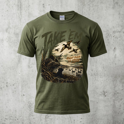 Duck Hunting - Outdoor Cotton T-Shirt DUCT1010