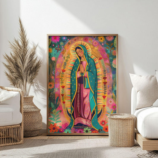 Our lady of Guadalupe Wall Art Mexican Catholic Home Decor