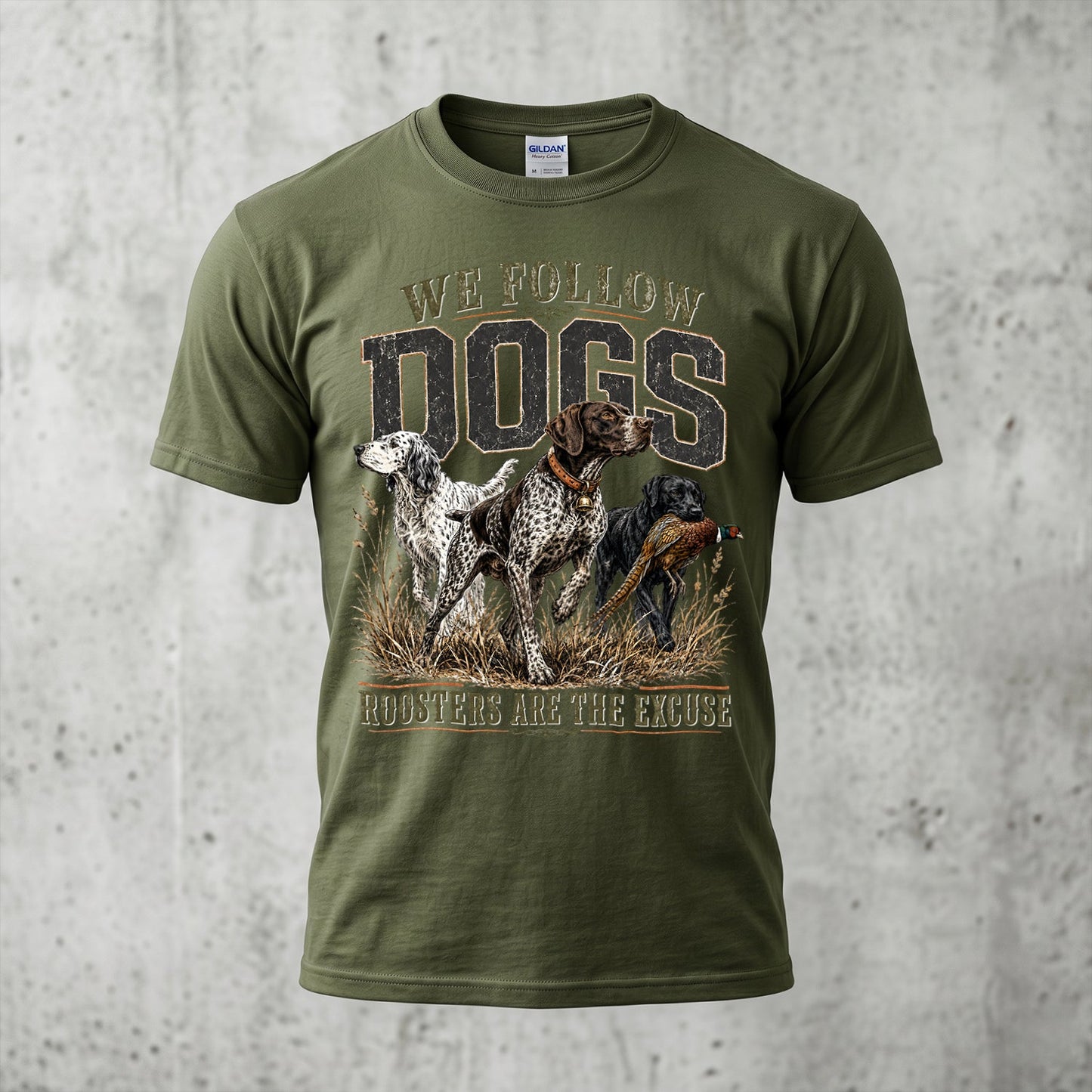Upland Pheasant Hunting - Outdoor Cotton T-Shirt PHCT1041