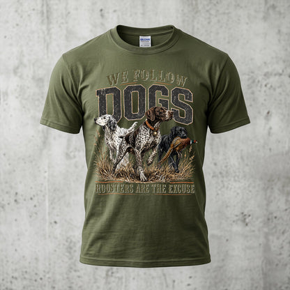 Upland Pheasant Hunting - Outdoor Cotton T-Shirt PHCT1041