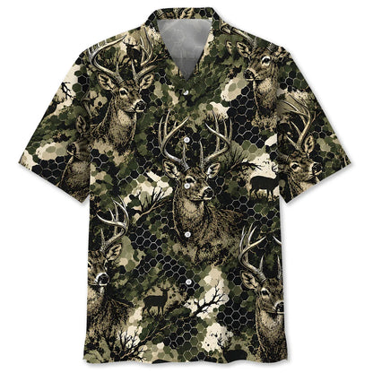 Tactical Hexagonal Deer Hunting Camo Polo Shirt VCP1042
