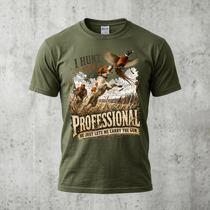 Upland Pheasant Hunting - Outdoor Cotton T-Shirt PHCT1057