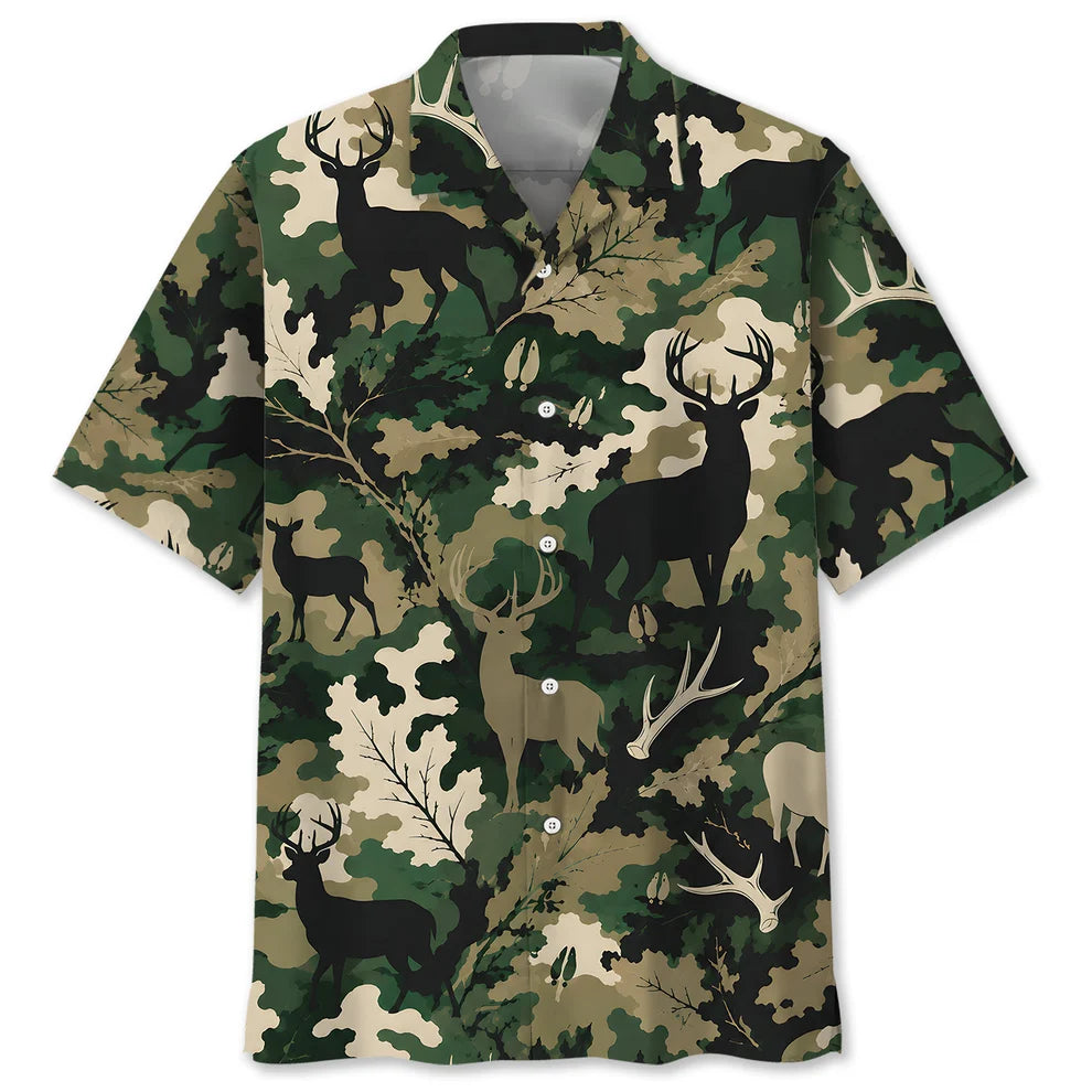 Woodland Deer Camo Polo Shirt VCP1041